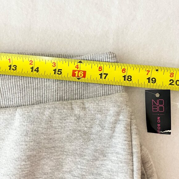 No Boundaries Women High Rise Sherpa-Lined Grey Joggers XXL Ribbed Waistband NWT - Picture 9 of 12